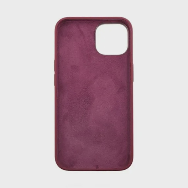 iPhone 15 PRO Mobilskal Silikon – Vinröd