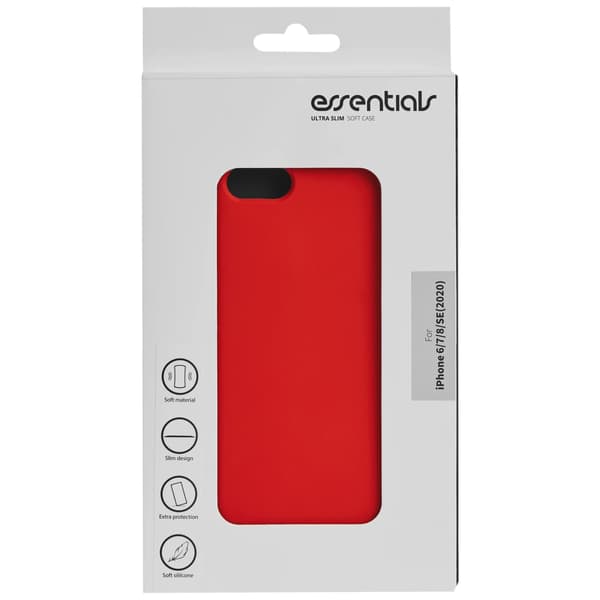 iPhone 6/7/8/SE (2020) silicone back cover, Red