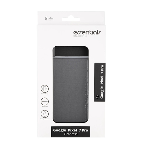 Google Pixel 7 Pro TPU back cover, transparent