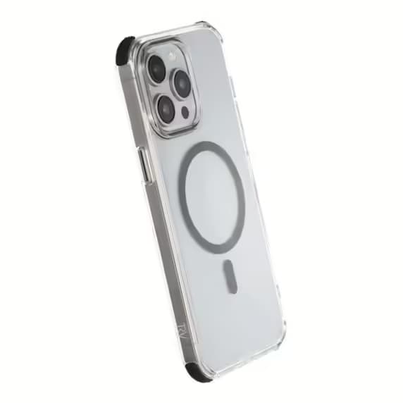 Rvelon Four-corner anti-falling magnetic suction Case For iPhone 15 Pro Black