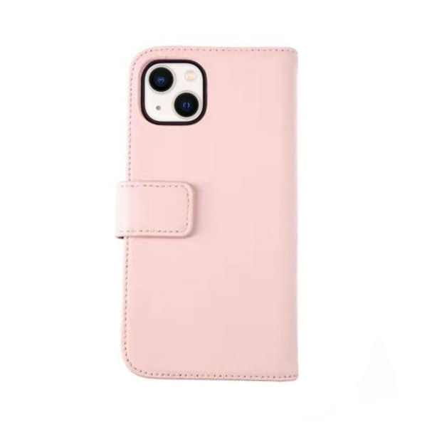RV Plånboksfodral Genuint Läder - iPhone 13 Mini - Rosa