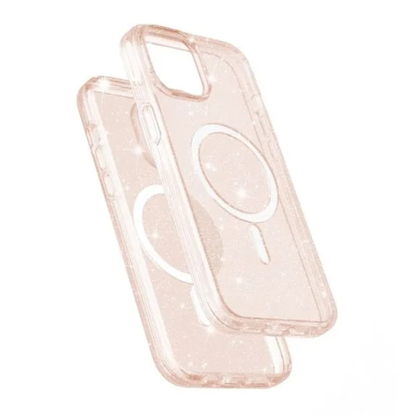 iPhone 15 Plus /14 Plus Mobilskal Glitter Magsafe - Guld