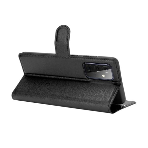 Flip Stand Läderfodral till Samsung Galaxy A72 5G Svart