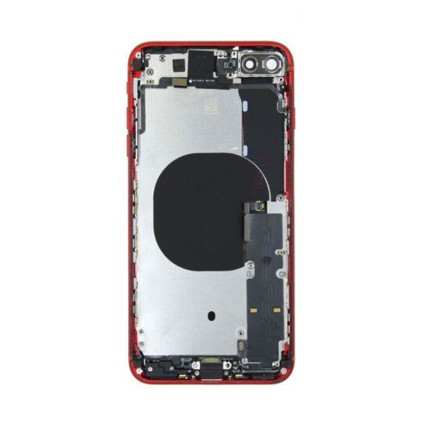 iPhone 8 Plus Baksida Med Komplett Ram - Röd