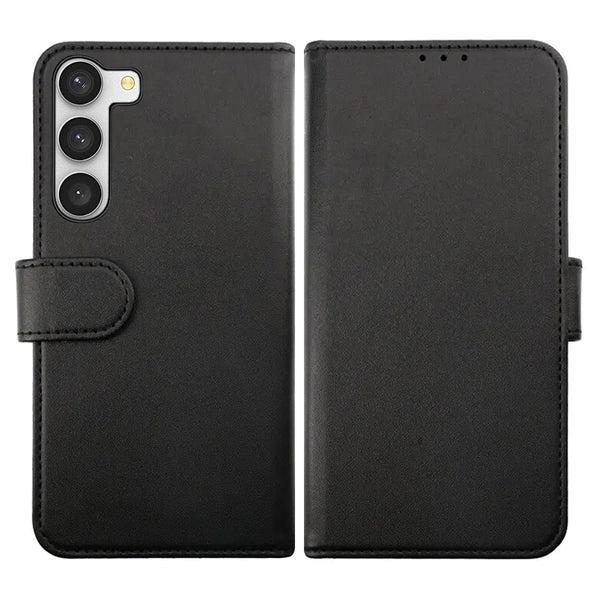 RV Magnetic Wallet Case For Galaxy S23 Black