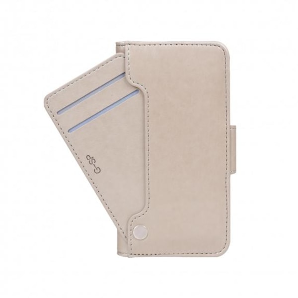 Flip Stand PU Leather Kickstand Card Case Grey For iPhone X/XS