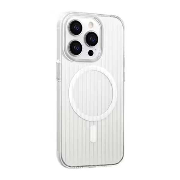 iPhone 15 Pro Max Mobilskal Korrugerad - Transparent