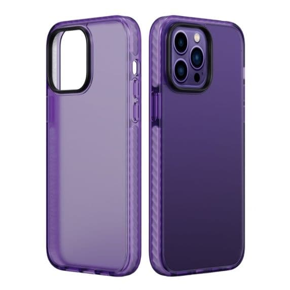 iPhone 14 Pro Stöttåligt TPU Mobilskal - Lila