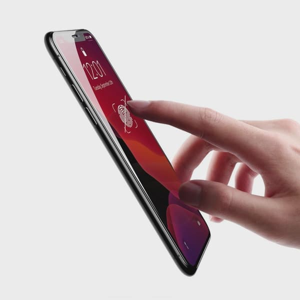 Skärmskydd Härdat Glas iPhone 11/iPhone XR - Svart (miljö)
