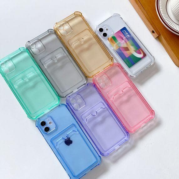 iPhone 11 TPU Shockproof Protective Wallet Case Purple