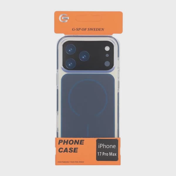 TPU Bumper-skal med Magsafe för iPhone 17 Pro Max - Blå