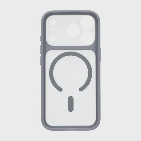Skal för iPhone 17 Pro med MagSafe & Kameraskydd med Grå