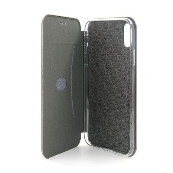 Flip Stand PU Leather Case For iPhone XR Silvery Gray