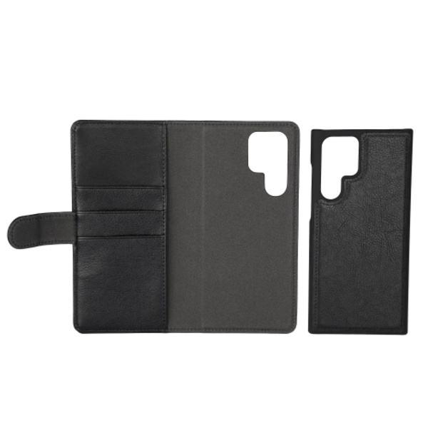essentials Samsung Galaxy S22 Ultra PU wall,detac,3 card,Blk