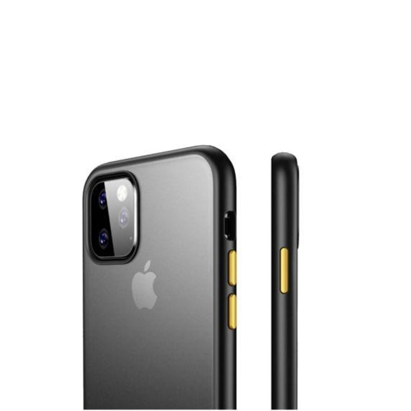 TPU Edge Transparent Shockproof Case For iPhone 11 Pro Black