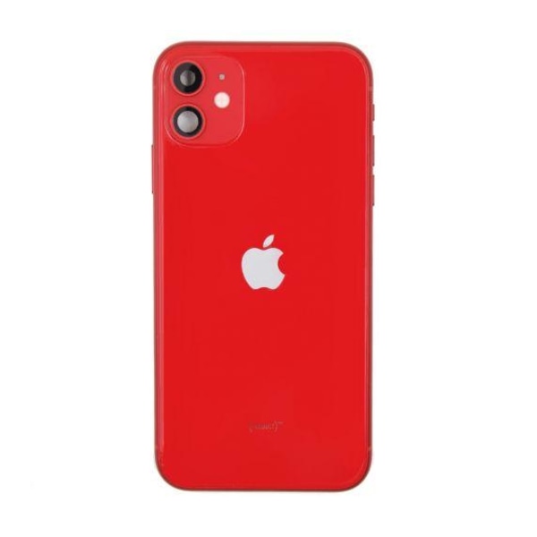 iPhone 11 Baksida Med Komplett Ram - Röd