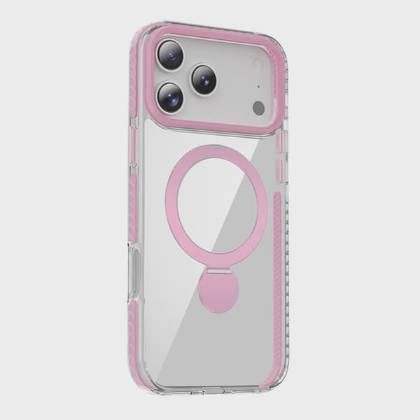 Magsafe-skal ringstativ till iPhone 17 Pro Max - Rosa