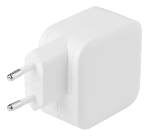 Deltaco Väggladdare USB-C PD, GaN, 61W - Vit