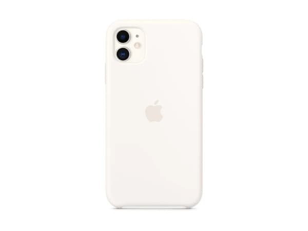 Apple iPhone 11 Silikonskal (vit)