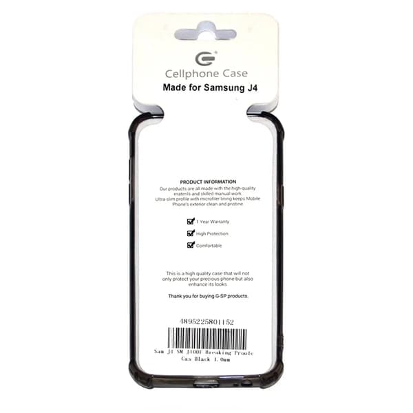 Stöttåligt Mobilskal Samsung Galaxy J4 - Svart