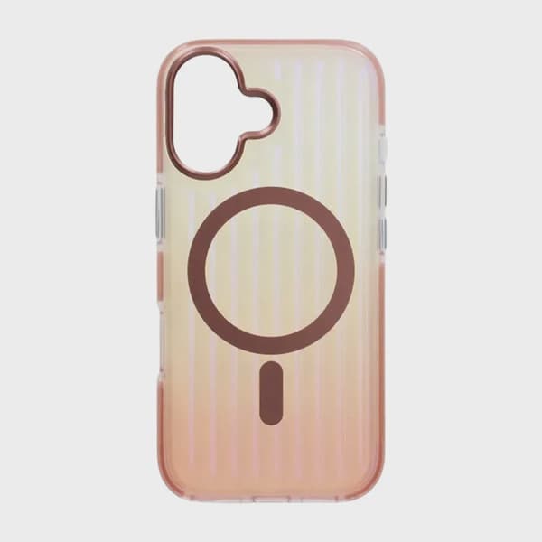 Mobilskal Korrugerad MagSafe för iPhone 17 - Roséguld
