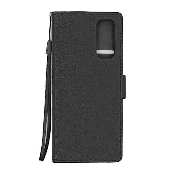 Flip Stand Leather Wallet Case For Samsung Galaxy S20 Plus Black