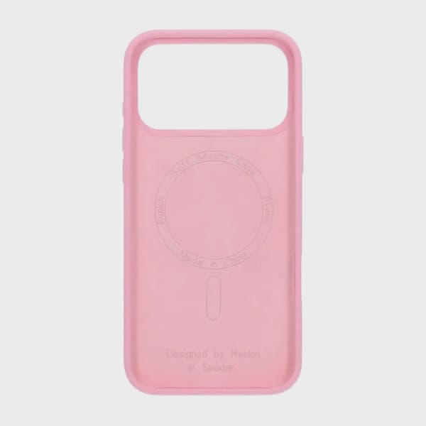Rvelon Silikonskal MagSafe för iPhone 17 Pro - Rosa