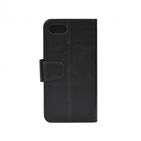 Flip Stand PU Leather Kickstand Card Case Black For iPhone 7 Plus/8 Plus