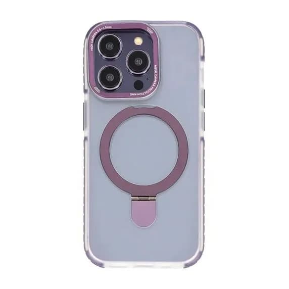 iPhone 14 Pro Max Mobilskal med Magsafe och Stativ - Lila