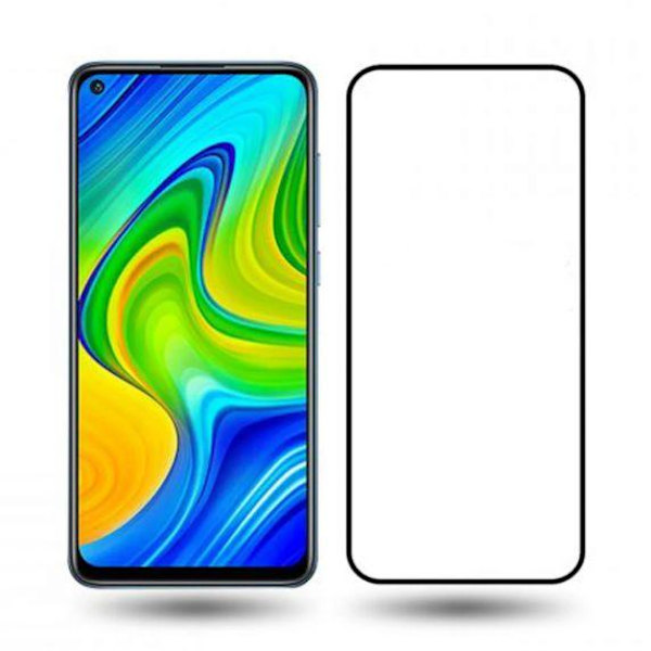 Skärmskydd Redmi 9C NFC - 3D Härdat Glas Svart