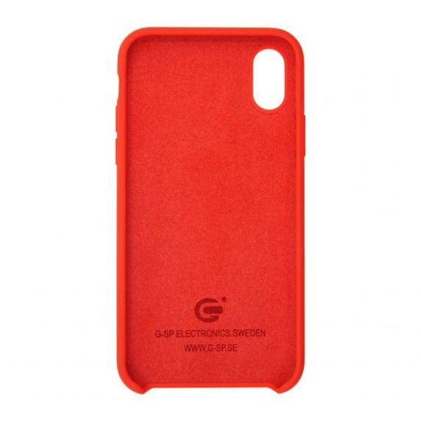 Liquid Silicone Case For iPhone X/XS Bright Red