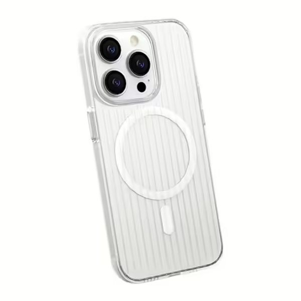 iPhone 15 Pro Max Mobilskal Korrugerad - Transparent