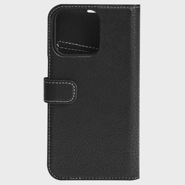 iPhone XR/11 leather wallet, detachable, Black