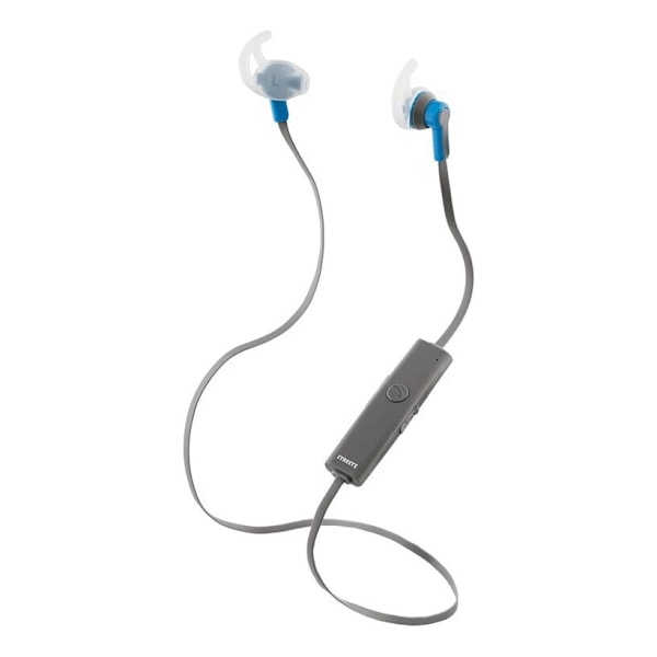 STREETZ Bluetooth-sporthörlurar med mikrofon, Bluetooth 4.1, 10m, grå/blå