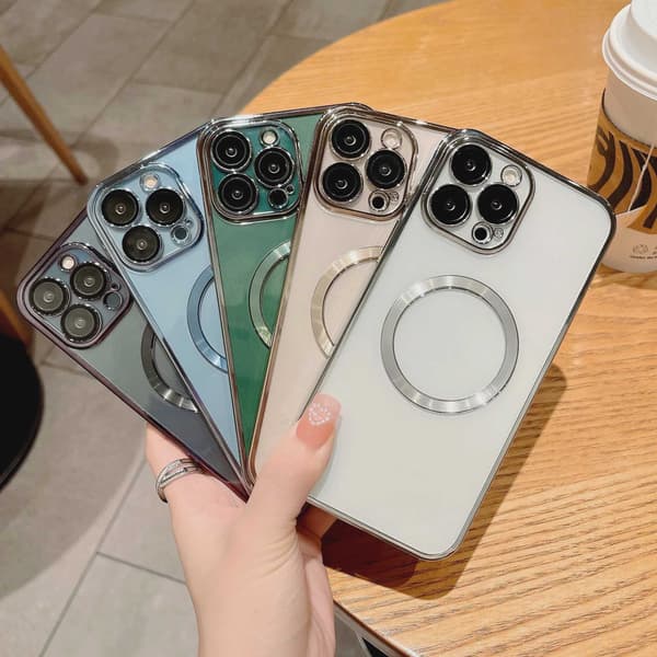 Applicable Ip Wireless Charger Magsafe Magnetic Phone Case Cangling Green