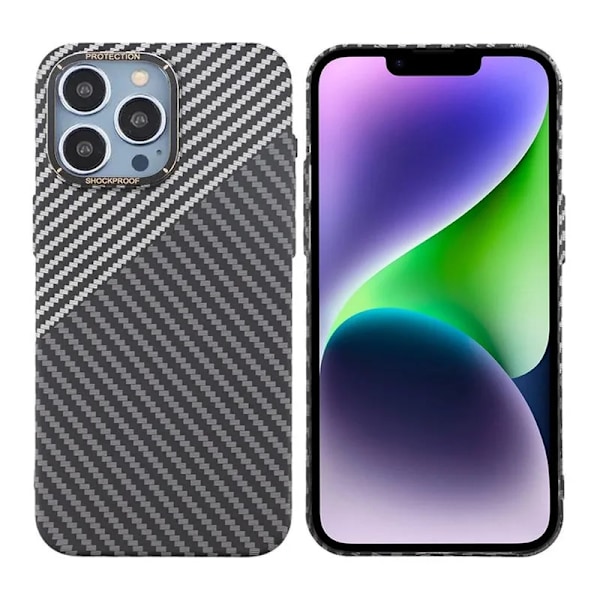 iPhone 15 Pro Max Mobilskal i Kolfiber - Svart
