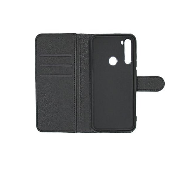 Plånboksfodral Läder med Stativ - Xiaomi Redmi Note 8T - Svart