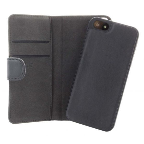 Holdit Detachable Leather Case For iPhone 5/5S/5C/5SE Black