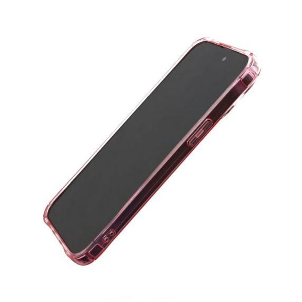 iPhone 14 Pro Max Stöttåligt Skal med Korthållare - Rosa