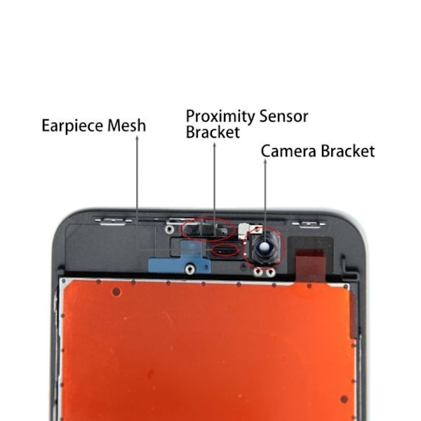 iPhone 8 Plus Skärm Med Display In-Cell - Svart