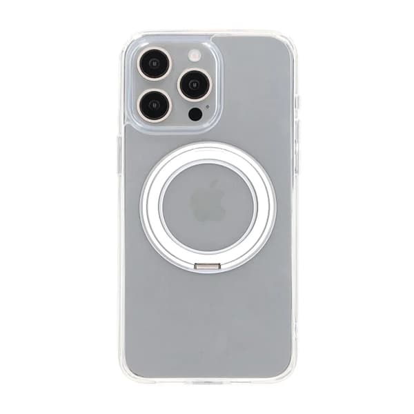 iPhone 15 Pro Max Mobilskal med Magsafe Stativ - Transparent