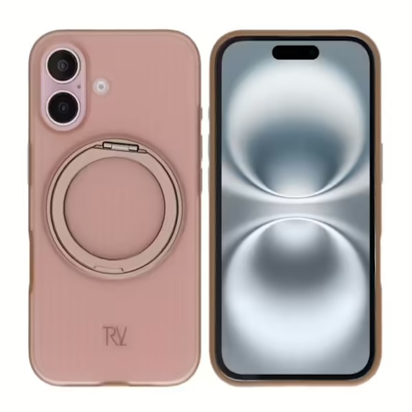 Rvelon 360 roterande mobilfodral för iPhone 16 Bronsguld