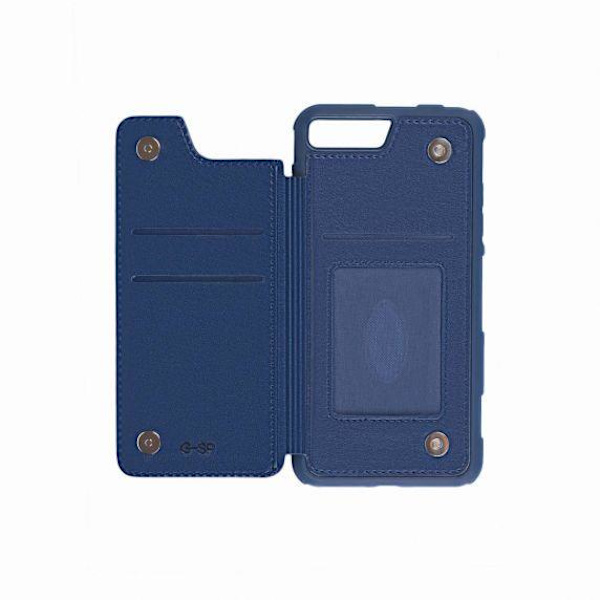 iPhone 7 Plus/8 Plus PU Leather Back Flip Wallet Case Blue