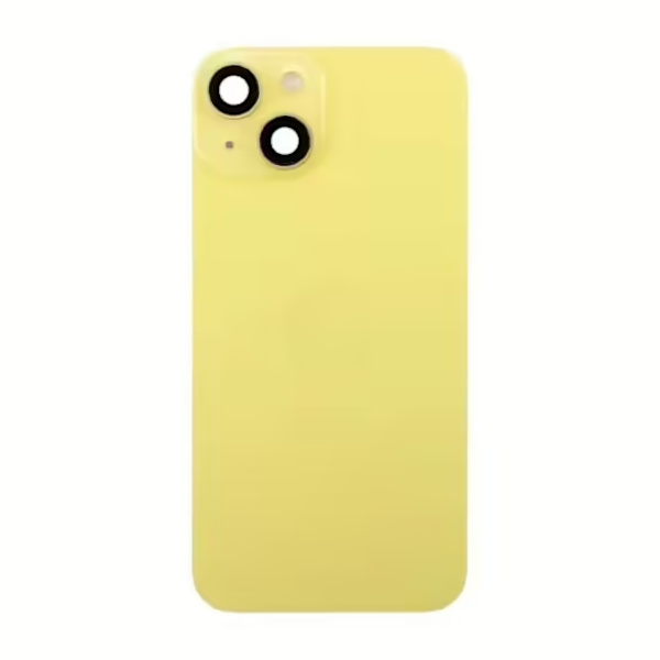 iPhone 14 Baksida Glas Komplett - Gul