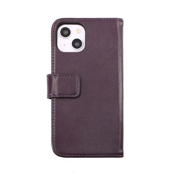 iPhone 15 Plus Plånboksfodral Läder Rvelon - Lila