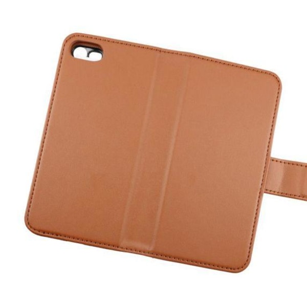 RV Magnetiskt Plånboksfodral - iPhone 7/8/SE 2020 - Guldbrun