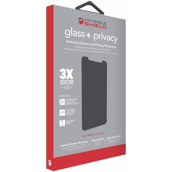 InvisibleShield Privacy Glass, iPhone XS Max