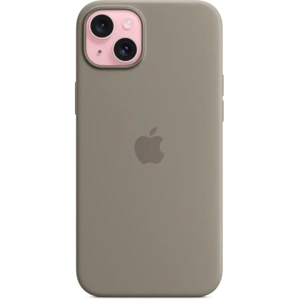 iPhone 15 Plus silikonskal med MagSafe (clay)