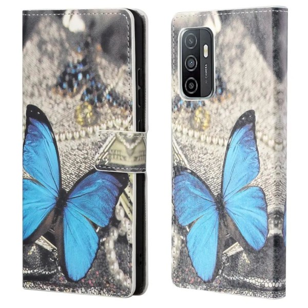 Samsung Galaxy A53 5G premium plånboksfodral - Blue Butterfly