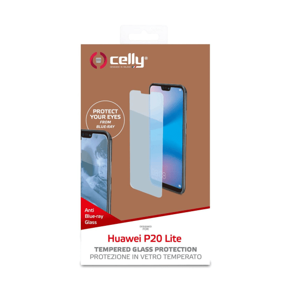 Celly Glasskydd för Huawei P20 Lite, härdad glas